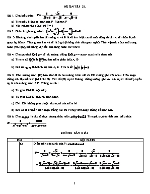 Đề ôn tập môn Toán Lớp 9 - Đề số 33 (Có đáp án)